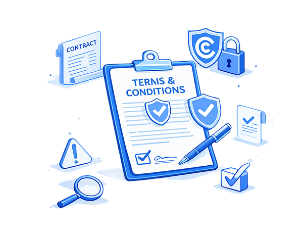 Illustration de héros de page de termes